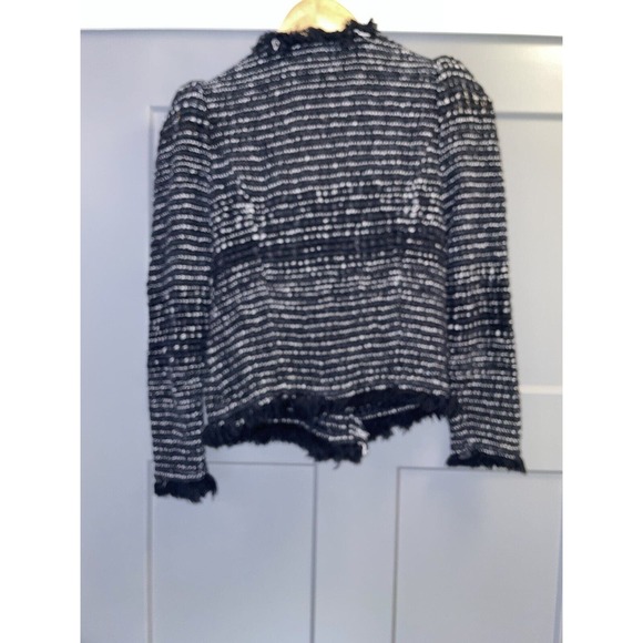 IRO Diana Tweed Jacket Subtle Frye Under Left Armpit. See Photo Size 36 US8 - Picture 7 of 9